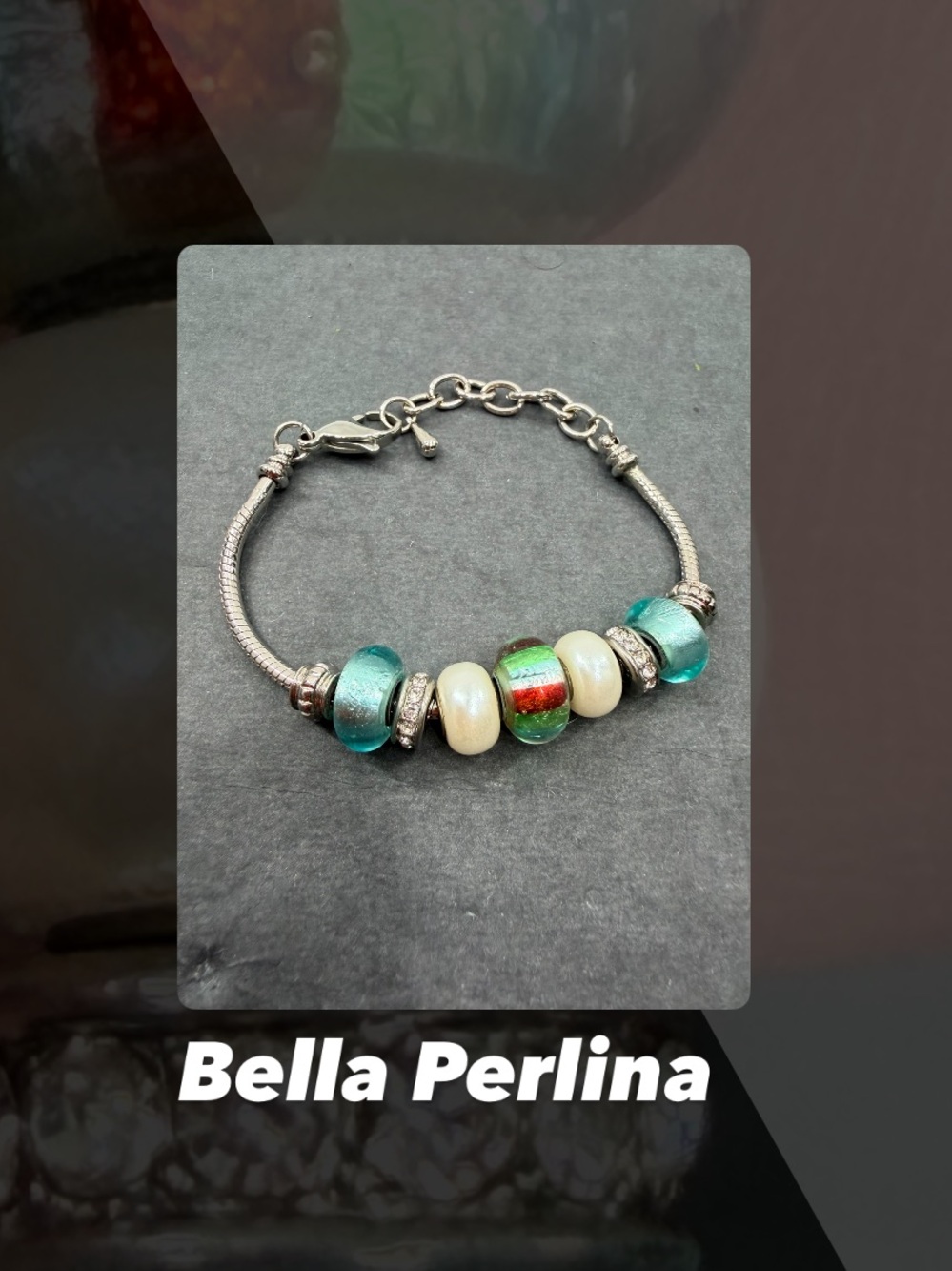 EUC Bella Perlina Deluxe Charm Bracelet